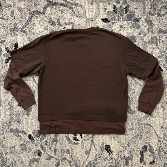 AMBUSH Layered Long Sleeve Shirt Brown BRAND NEW - Picture 6 of 6